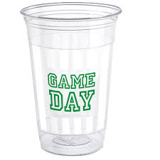 Game Day Football 16oz Plastic Cups