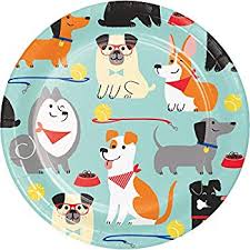 Dog Party 7" Paper Plates