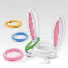 INFLATABLE BUNNY EAR RING TOSS GAME