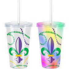 MARDI GRAS LIGHT UP CUP