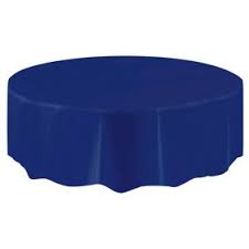 Navy Blue 84" Round Tablecover