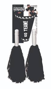Black Pom Pom & Megaphone Set