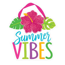 Summer Vibes Hibiscus Sign