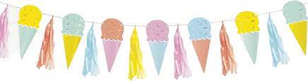 PASTEL ICE CREAM GARLAND BANNER