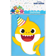 Baby Shark Party Invitations