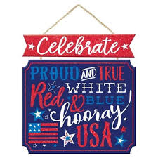 Proud and True Wooden Sign