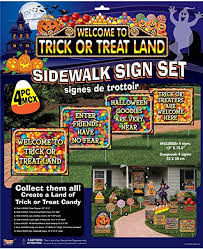 Trick or Treat Sidewalk Signs