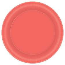 Coral 9" Paper Plates