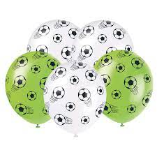Soccer 12" Latex Balloons