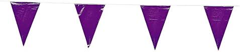 Purple Pennant Banner
