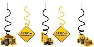 Construction Birthday Danglers