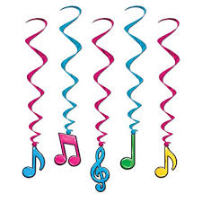 Neon Musical Note Whirl