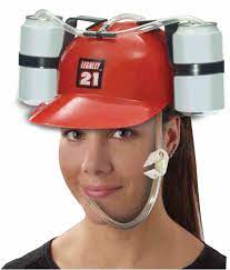 HELMET WITH DRINK HOLDERS - LEGALLY 21