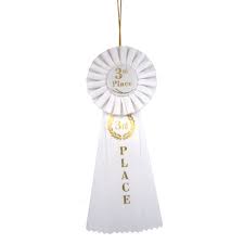 Third "3rd" Place Rosette Ribbon