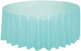 Mint Green 84" Round Tablecover