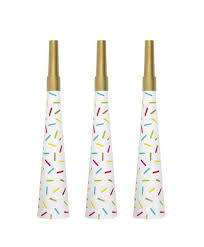 Confetti Print Horns
