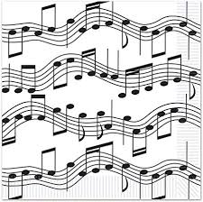 Musical Note Beverage Napkins
