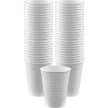 PLASTIC CUPS - WHITE     18 OZ   50PCS/PKG