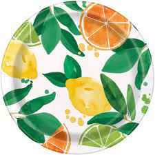 Citrus Fruit 9" Paper Plates