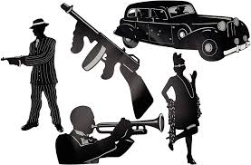 Gangster Silhouette Cutouts