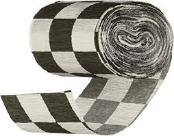 Checkered Flag Crepe Paper Streamer