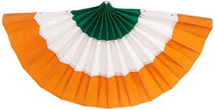 Green / White / Orange Bunting