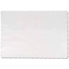 Frosty White Paper Placemats
