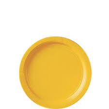 PAPER PLATE YELLOW SUNSHINE 6.75" - 50 CT