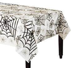 CLEAR SPIDER WEB PLASTIC TABLECOVER
