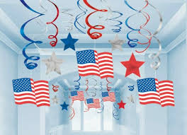 Patriotic Mega Swirl Decoration Asst.