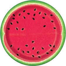 Summer Watermelon 7" Paper Plates