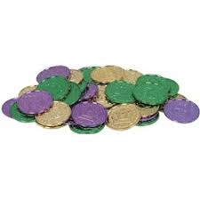 Mardi Gras Plastic Coins