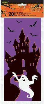 HAUNTED HOUSE CELLO BAGS 20CT