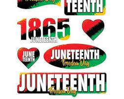 JUNETEENTH DECORATIVE STICKERS