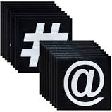HASHTAG/AT LUNCHEON NAPKINS