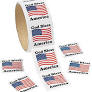 GOD BLESS AMERICA ROLL OF STICKERS