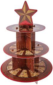 Western Cupcake 3 Tier Stand