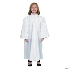 White Elementary Grad Robe