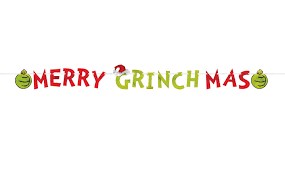 GRINCH FOIL LETTER BANNER