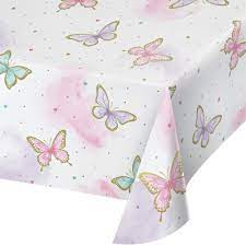 BUTTERFLY SHIMMER PAPER TABLE COVER