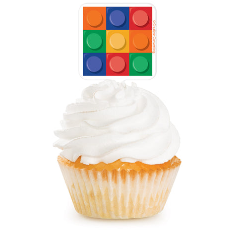 BLOCK PARTY CUPCAKE TOPPERS