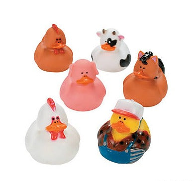 Farm Themed Rubber Ducks