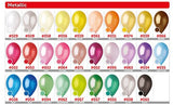 GEMAR METALLIC 12" LATEX BALLOONS 50 COUNT