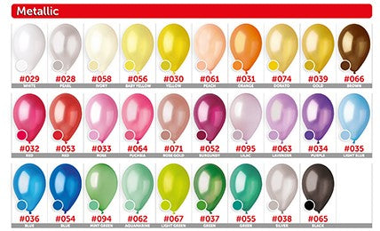 GEMAR METALLIC 12 LATEX BALLOONS 50 COUNT – HornerNovelty