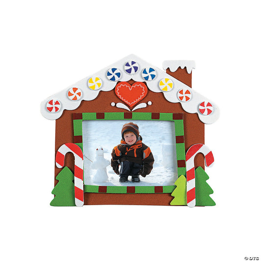 GINGERBREAD HOUSE PICTURE FRAME MAGNET CRAFT KIT