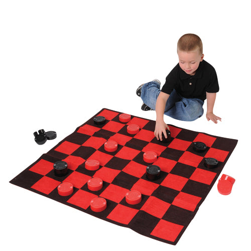 JUMBO CHECKER SET 36" X 36" PLAY AREA