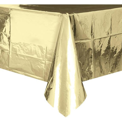GOLD METALLIC TABLE COVER