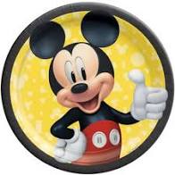 MICKEY MOUSE - CAKE PLATES