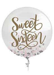 Sweet 16 24" Confetti Balloon