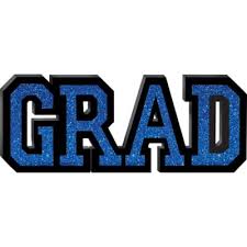 GLITTER GRAD WOODEN SIGN